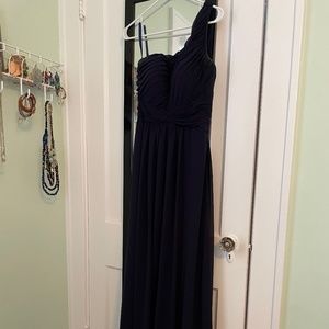 Mori Lee navy bridesmaid dress - Size 6